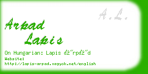 arpad lapis business card